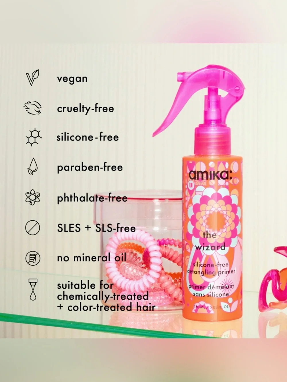 amika The Wizard Detangling Hair Primer